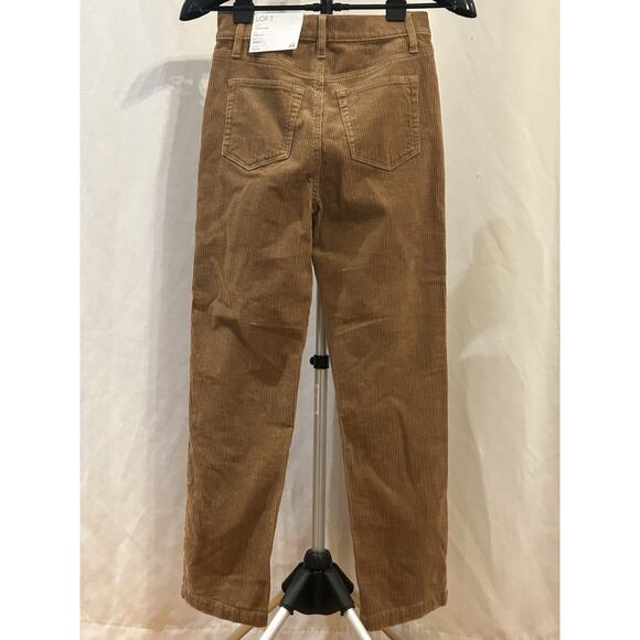 NWT Loft the Straight High Rise Corduroy Women's size 24/00 - Picture 4 of 5